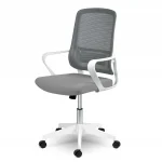 Офісне крісло Sofotel Wizo з мікросітки сіро-біле - Зображення 5