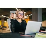 Офісне крісло Sofotel Brass з мікросітки, сіре - Зображення 8