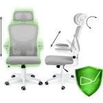 Офісне крісло Sofotel Brass з мікросітки, сіре - Зображення 10