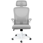 Офісне крісло Sofotel Brass з мікросітки, сіре - Зображення 3