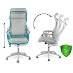 Офісне крісло Sofotel Labi з мікросітки сіре - Зображення 11