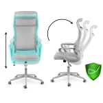 Офісне крісло Sofotel Labi з мікросітки сіре - Зображення 15