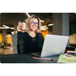 Офісне крісло Sofotel Wizo з мікросітки біло-рожеве - Зображення 9