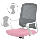 Офісне крісло Sofotel Wizo з мікросітки біло-рожеве - Зображення 12