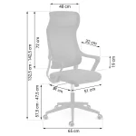 Офісне крісло Sofotel Labi з мікросітки чорне - Зображення 6