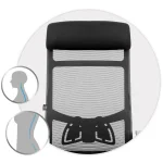 Офісне крісло Sofotel Brema з мікросітки чорне - Зображення 13