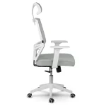 Офісне крісло Sofotel Rotar сіре з мікросітки - Зображення 6