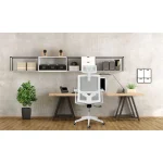 Офісне крісло Sofotel Rotar сіре з мікросітки - Зображення 8