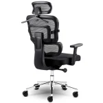 Офісне крісло Sofotel Nicea з мікросітки чорне - Зображення 6