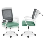 Офісне крісло Sofotel Corta з мікросітки, сіро-зелене - Зображення 10