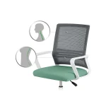 Офісне крісло Sofotel Corta з мікросітки, сіро-зелене - Зображення 13