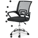 Офісне крісло Sofotel Emeri з мікросітки - Зображення 12