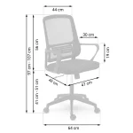 Офісне крісло Sofotel Rivilo з мікросітки - Зображення 6