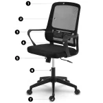 Офісне крісло Sofotel Rivilo з мікросітки - Зображення 12