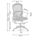 Офісне крісло Sofotel Carillo з мікросітки - Зображення 6