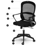 Офісне крісло Sofotel Carillo з мікросітки - Зображення 12