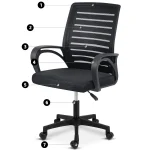 Офісне крісло Sofotel Iliana з мікросітки 242100 - Зображення 12