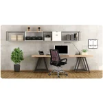 Рожеве офісне крісло з мікросітки Sofotel Denar - Зображення 8