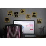 Рожеве офісне крісло з мікросітки Sofotel Denar - Зображення 9