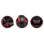 Ігрове крісло Shiro чорно-червоне - Зображення 10