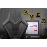 Ігрове крісло Shiro чорно-червоне - Зображення 15