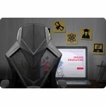 Ігрове крісло Shiro чорно-біле - Зображення 15