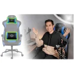 Геймерське крісло Sofotel Yasuo - синє - 2591 - Зображення 9