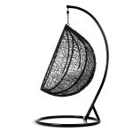 Крісло садове підвісне Hawana чорне + сірі подушки (кокон) - Стиль і зручність - Зображення 7