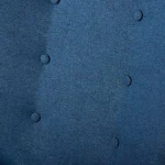 Скандинавське крісло з підніжками, синє - Зображення 2