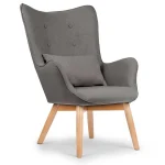 Крісло Sofatel Norse сіре з підніжкою - Зображення 4