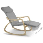 Крісло-качалка Suzi - світло-сірий - Зображення 5