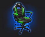 ІГРОВЕ КРІСЛО COBRA JUNIOR, ЗЕЛЕНИЙ І ЧОРНИЙ - Зображення 2