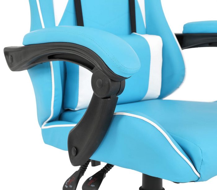 Ігрове крісло Gamer Extreme ENZO Blue White Стиль та комфорт для професіоналів геймінгу - Зображення 4