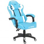 Ігрове крісло Gamer Extreme ENZO Blue White Стиль та комфорт для професіоналів геймінгу - Зображення 3