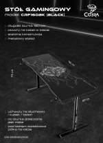 Геймерський стіл Cobra XL-Mate CRF160BK - Зображення 18