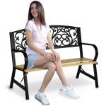 Лавка садова з підлокітниками 122 x 88,5 x 55,5 см Sofotel Ivy - Простір для відпочинку