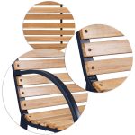 Лавка паркова з підлокітниками 117,5 x 83 x 57 см Luca Sofotel - Елегантність та комфорт - Зображення 8