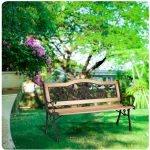 Лавка паркова з підлокітниками 123,5 x 74 x 48 см Gardi Rose Sofotel - Романтика у вашому саду - Зображення 10