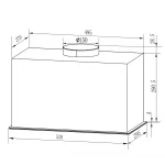 Витяжка кухонна 52 см чорна Berdsen BT-239 - Зображення 8