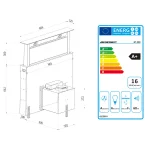 Витяжка кухонна настільна чорна BT-290 шириною 90 см - Зображення 10