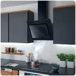 Витяжка камінна кухонна 60 см Berdsen BT-215 чорна - Зображення 7