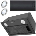 Витяжка кухонна під шафу 52см чорна BE-50