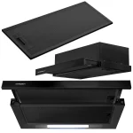 Витяжка підкорпусна кухонна - 60см Berdsen BE-60-LW чорна