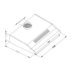 Витяжка підкорпусна кухонна - абсорбер 50см Berdsen BE-10-A чорна - Зображення 8