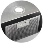 Витяжка кухонна скляна підвісна 60см чорна BT-222 - Зображення 5