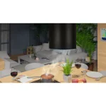 Витяжка кухонна острівна 35см Berdsen чорна BT-221 - Зображення 8