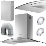 Острівна кухонна витяжка 90 см Berdsen BT-224