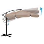 Складаний садовий парасоль 350 см з чохлом Plonos PL-880 - Для комфорту та захисту на природі - Зображення 6