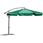 Складаний садовий парасоль 6 сегментів зелений 350 см - Сучасний дизайн та комфорт - Зображення 6
