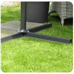 Складаний садовий парасоль 8 сегментів синій 350 см - Сучасний дизайн та комфорт - Зображення 11